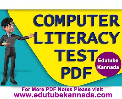 [PDF] Karnataka Computer Literacy Test (CLT) PDF .